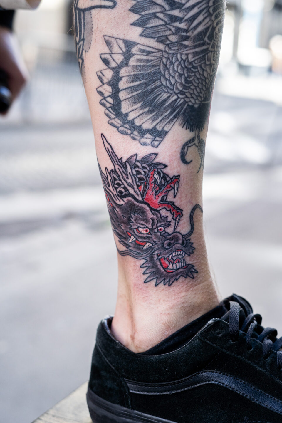 tatouage dragon lapivouane bleu noir