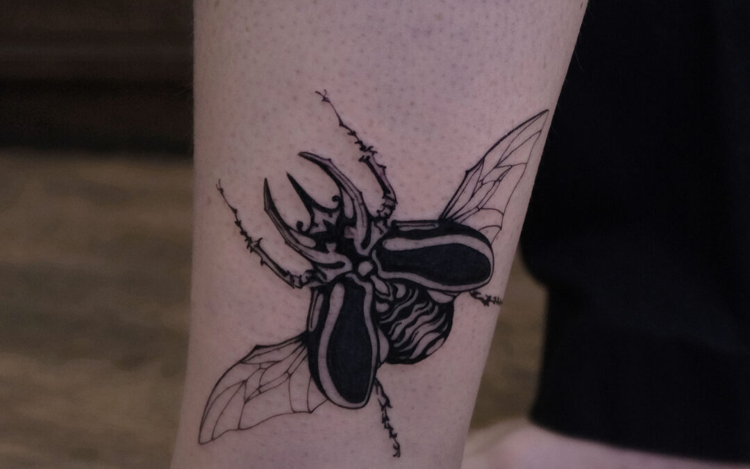 Violette Poinclou scarabée cheville