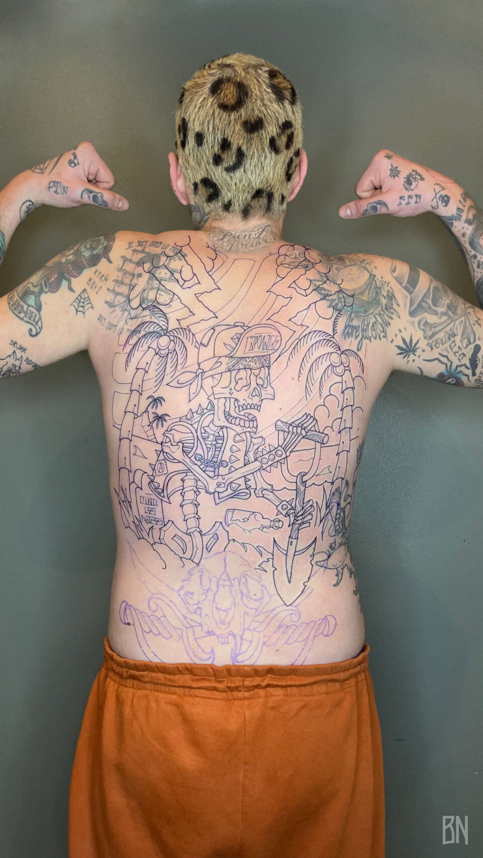 Veenom backpiece Julius skull