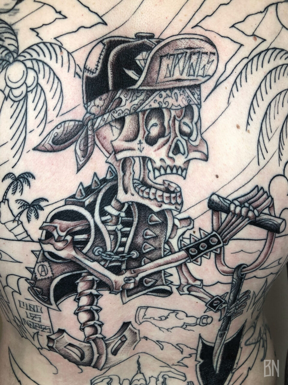 Veenom backpiece Julius skull