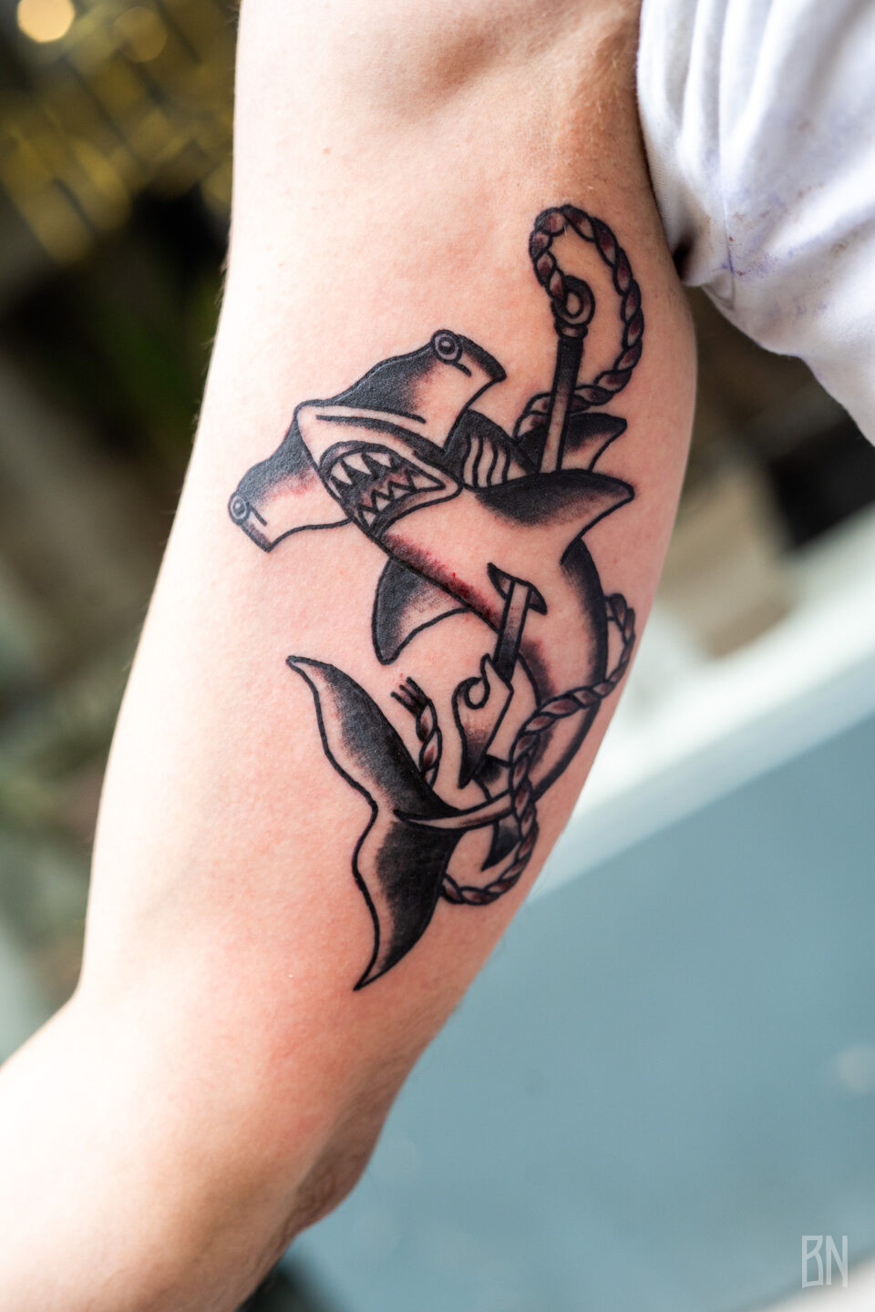 ondori tattoo requin old school