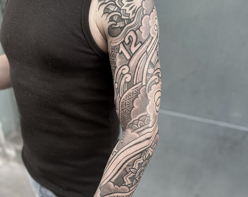 jeykill tattoo sleeve ornemental