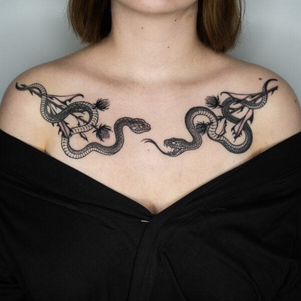 Serpents en fausse symétrie par Joy